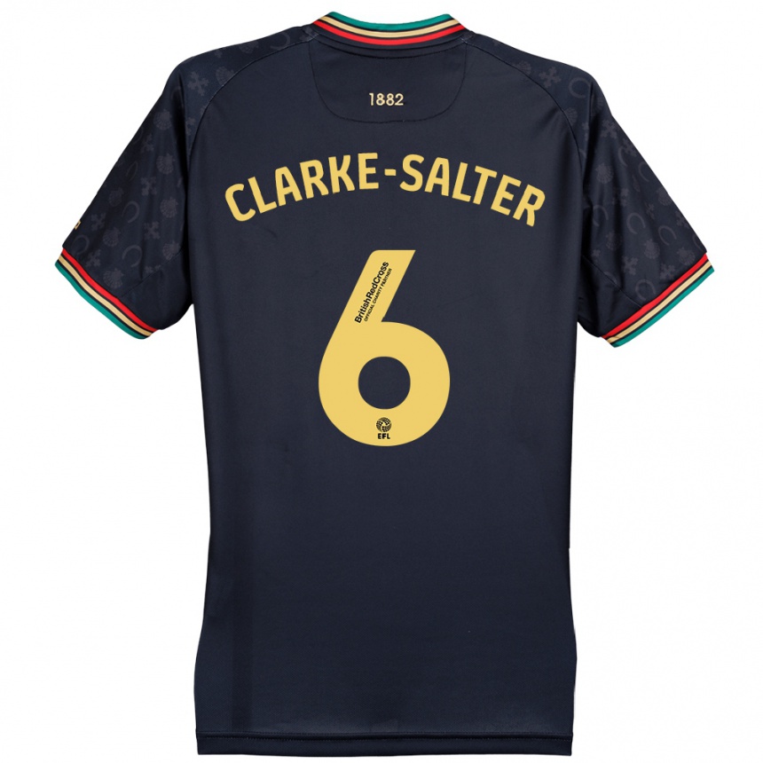 Niño Fútbol Camiseta Jake Clarke-Salter #6 Azul Marino Oscuro 2ª Equipación 2024/25 México