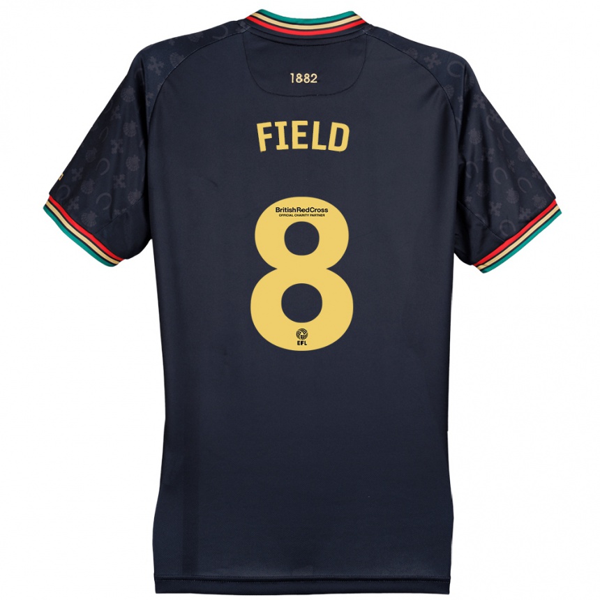 Niño Fútbol Camiseta Sam Field #8 Azul Marino Oscuro 2ª Equipación 2024/25 México