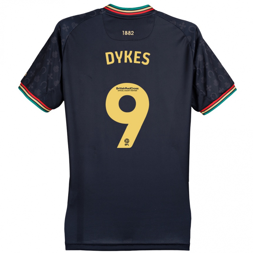 Niño Fútbol Camiseta Lyndon Dykes #9 Azul Marino Oscuro 2ª Equipación 2024/25 México