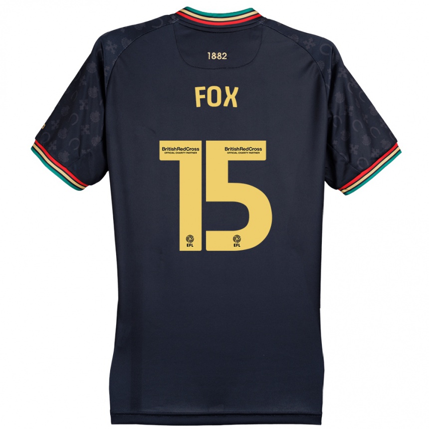 Niño Fútbol Camiseta Morgan Fox #15 Azul Marino Oscuro 2ª Equipación 2024/25 México