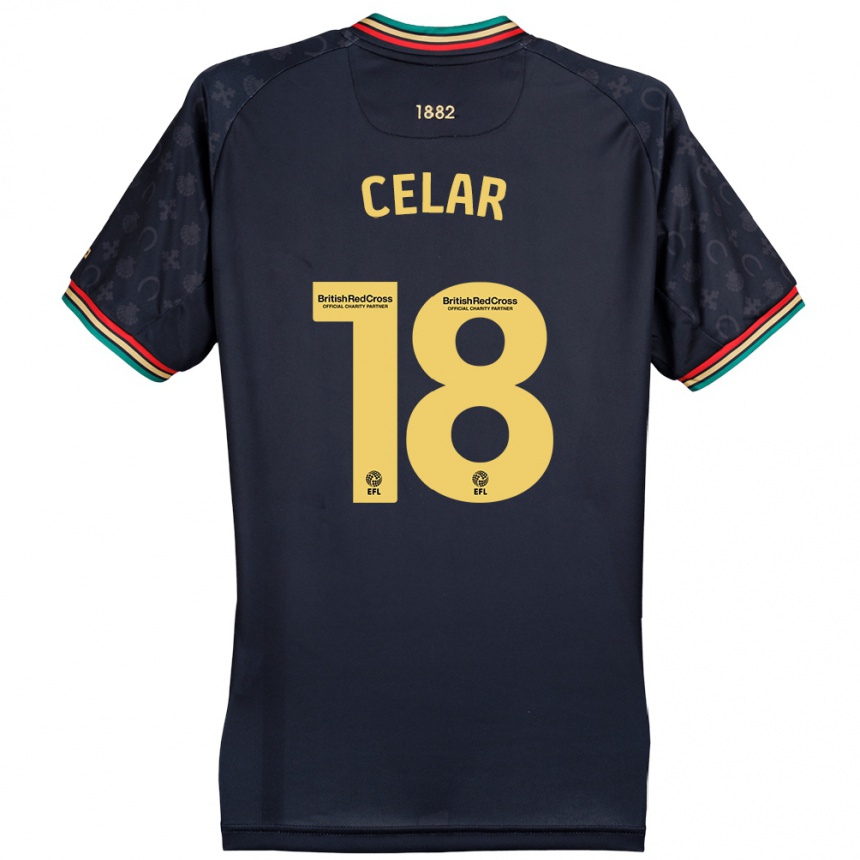 Niño Fútbol Camiseta Zan Celar #18 Azul Marino Oscuro 2ª Equipación 2024/25 México