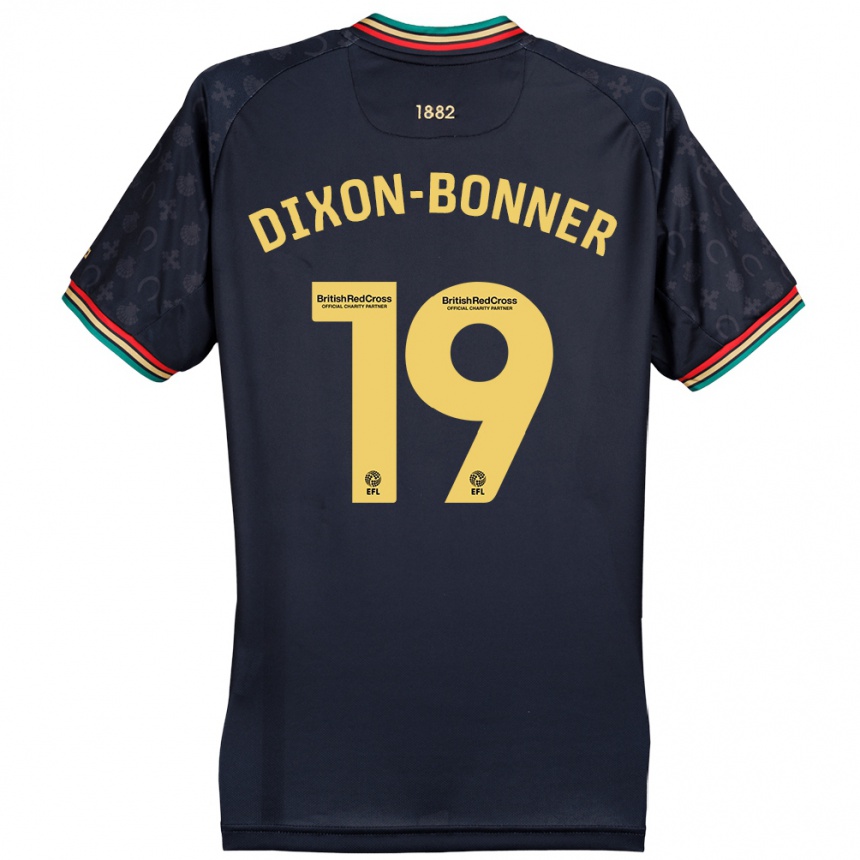 Niño Fútbol Camiseta Elijah Dixon-Bonner #19 Azul Marino Oscuro 2ª Equipación 2024/25 México