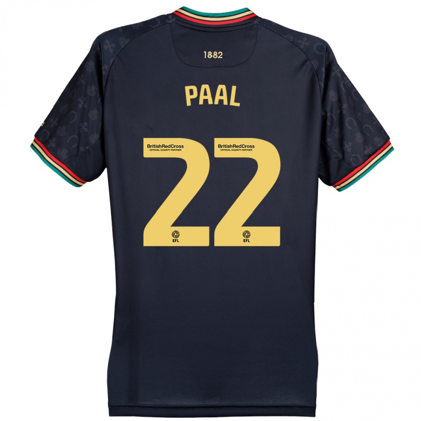 Niño Fútbol Camiseta Kenneth Paal #22 Azul Marino Oscuro 2ª Equipación 2024/25 México