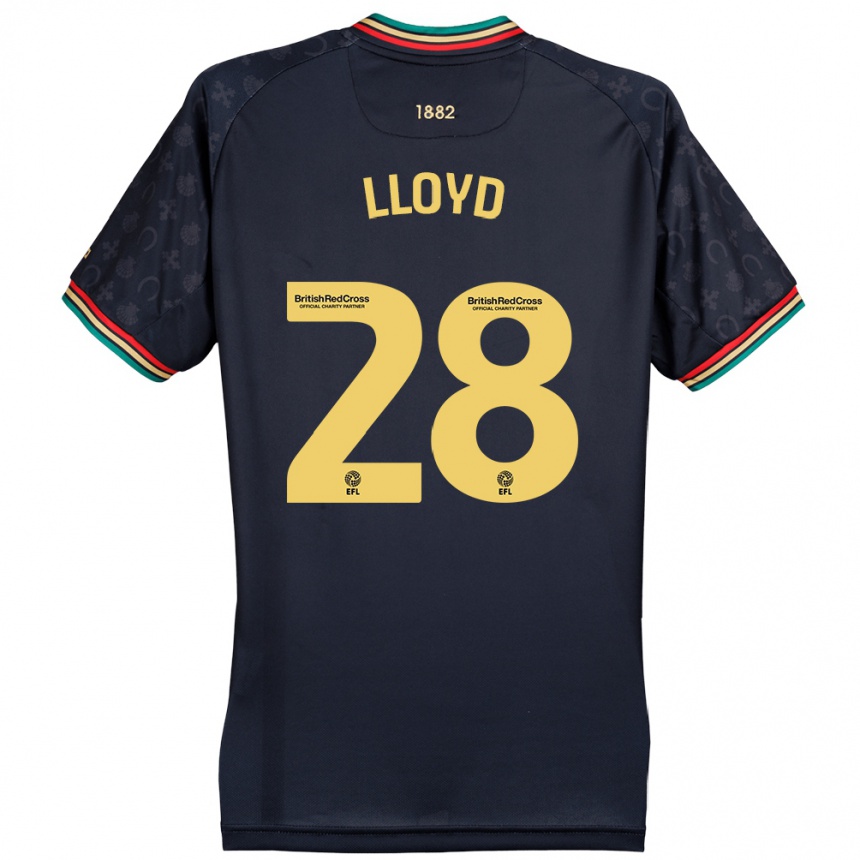 Niño Fútbol Camiseta Alfie Lloyd #28 Azul Marino Oscuro 2ª Equipación 2024/25 México