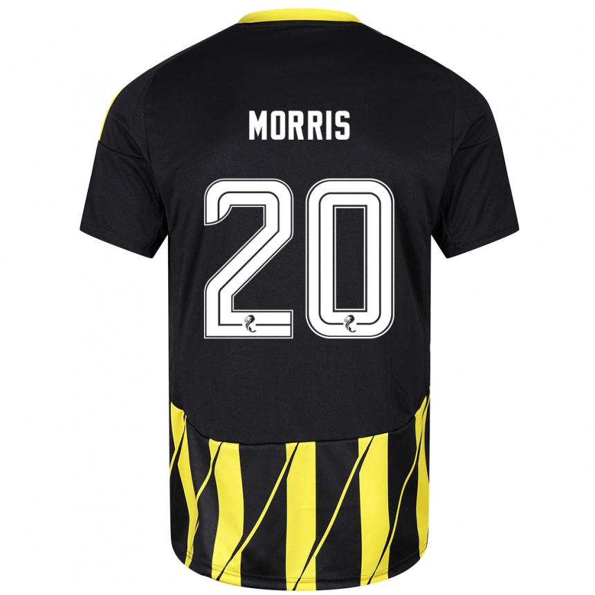 Niño Fútbol Camiseta Shayden Morris #20 Negro Amarillo 2ª Equipación 2024/25 México