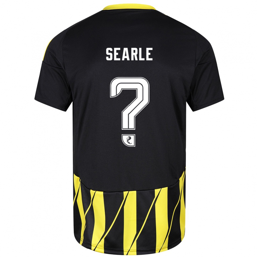 Niño Fútbol Camiseta Jack Searle #0 Negro Amarillo 2ª Equipación 2024/25 México