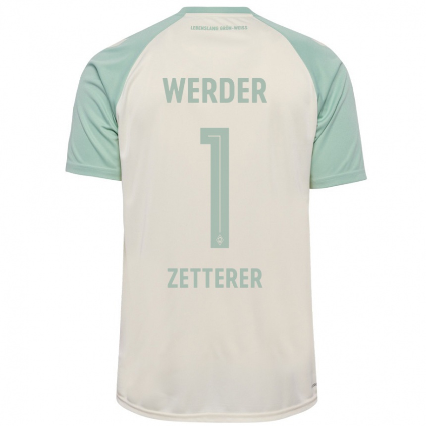 Niño Fútbol Camiseta Michael Zetterer #1 Blanquecino Verde Claro 2ª Equipación 2024/25 México