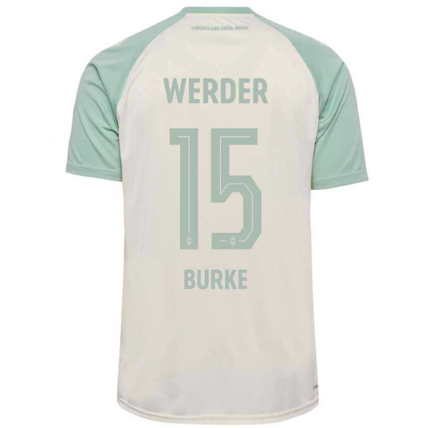 Niño Fútbol Camiseta Oliver Burke #15 Blanquecino Verde Claro 2ª Equipación 2024/25 México