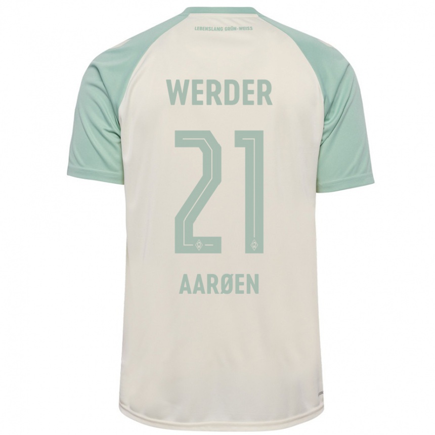 Niño Fútbol Camiseta Isak Hansen-Aaröen #21 Blanquecino Verde Claro 2ª Equipación 2024/25 México