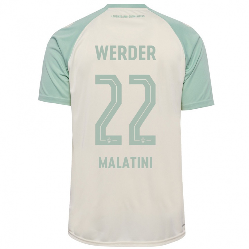 Niño Fútbol Camiseta Julián Malatini #22 Blanquecino Verde Claro 2ª Equipación 2024/25 México