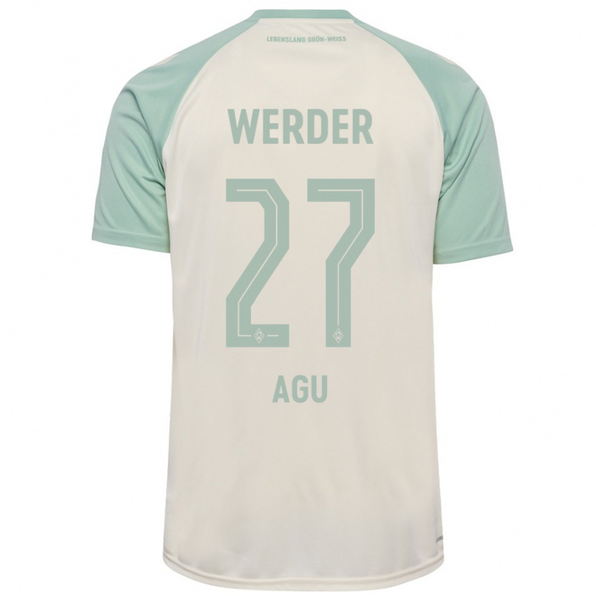 Niño Fútbol Camiseta Felix Agu #27 Blanquecino Verde Claro 2ª Equipación 2024/25 México