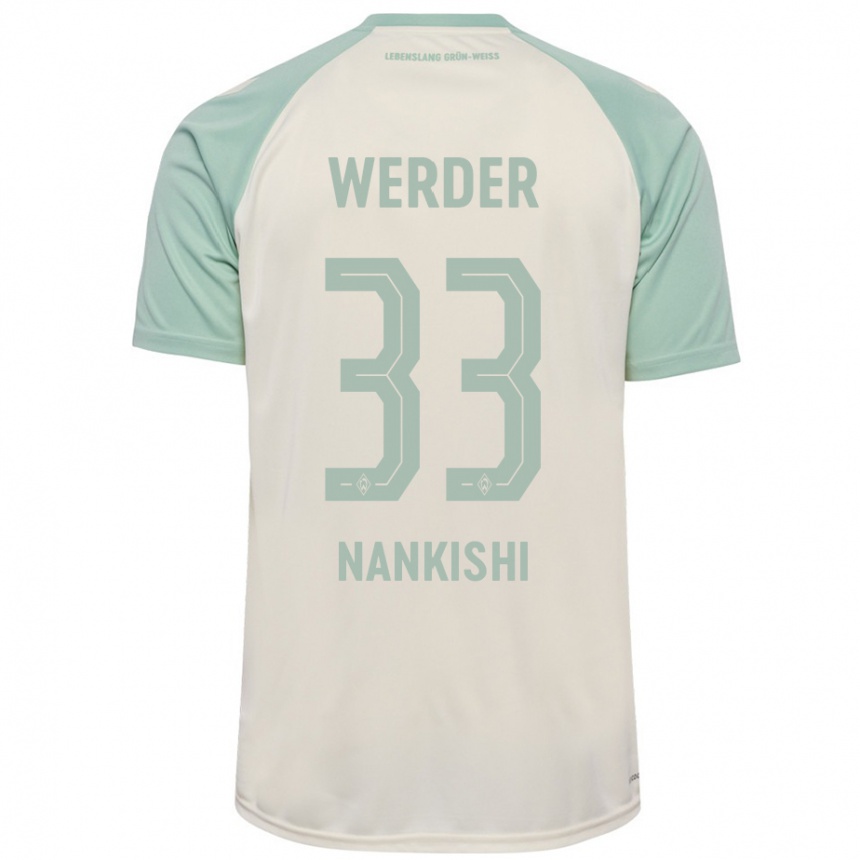 Niño Fútbol Camiseta Abdenego Nankishi #33 Blanquecino Verde Claro 2ª Equipación 2024/25 México