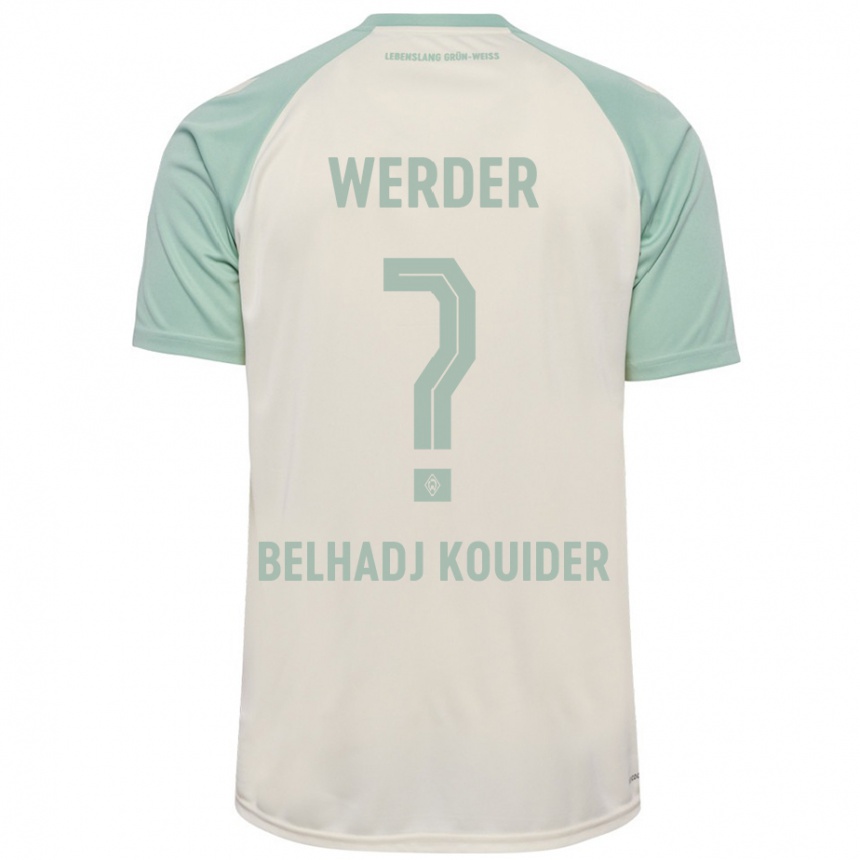 Niño Fútbol Camiseta Mahfoud Belhadj Kouider #0 Blanquecino Verde Claro 2ª Equipación 2024/25 México