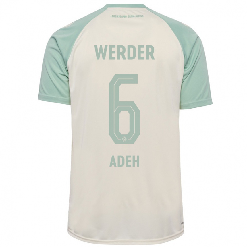 Niño Fútbol Camiseta Wesley Adeh #6 Blanquecino Verde Claro 2ª Equipación 2024/25 México