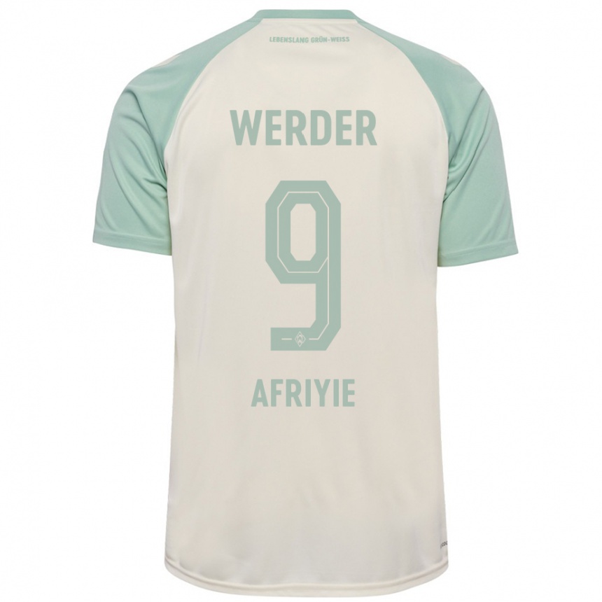 Niño Fútbol Camiseta Neal Afriyie #9 Blanquecino Verde Claro 2ª Equipación 2024/25 México