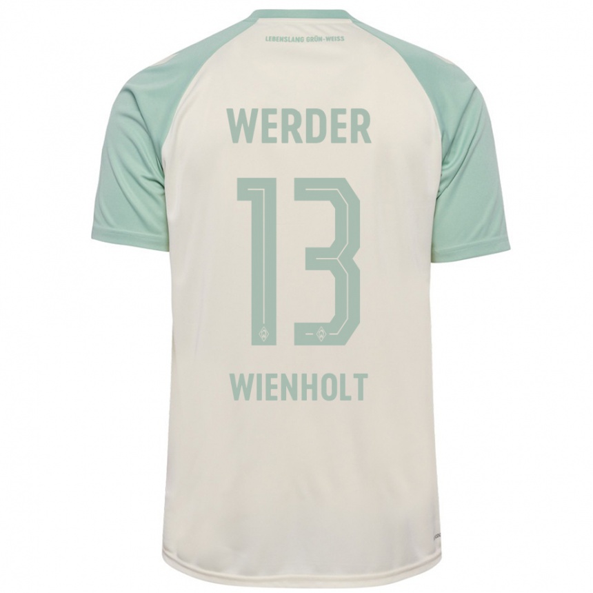 Niño Fútbol Camiseta Paul Wienholt #13 Blanquecino Verde Claro 2ª Equipación 2024/25 México