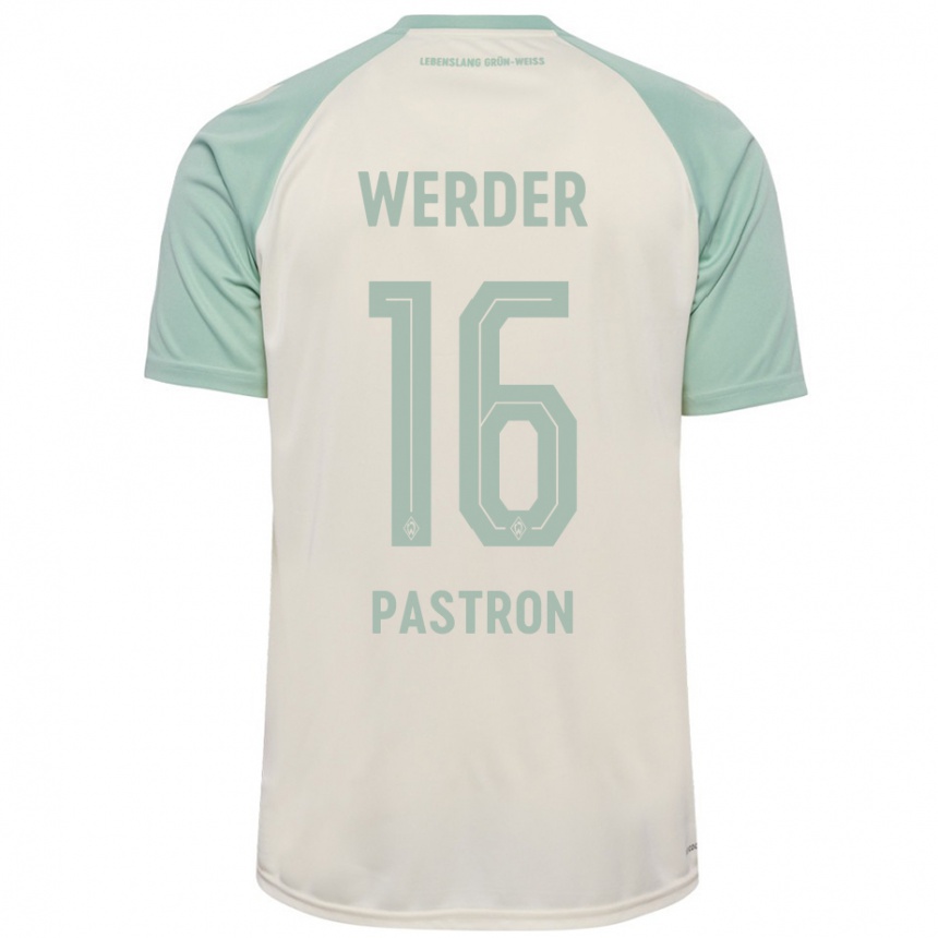 Niño Fútbol Camiseta Alvin Pastron #16 Blanquecino Verde Claro 2ª Equipación 2024/25 México