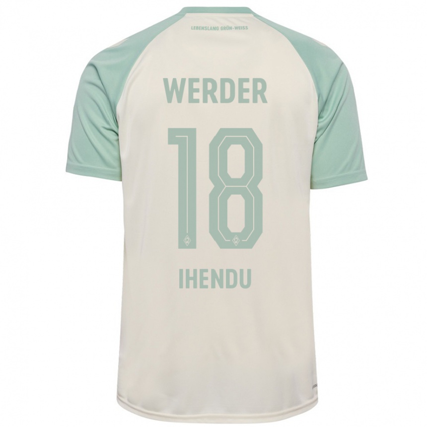 Niño Fútbol Camiseta Daniel Ihendu #18 Blanquecino Verde Claro 2ª Equipación 2024/25 México