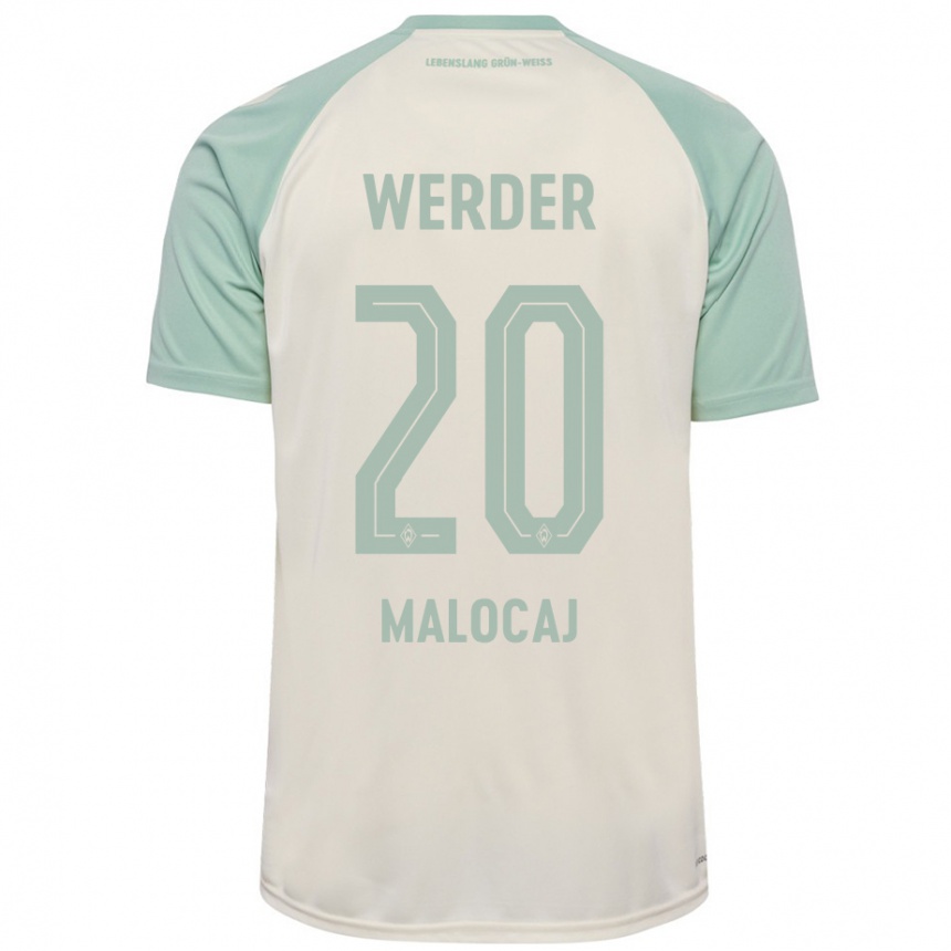 Niño Fútbol Camiseta Edinjo Malocaj #20 Blanquecino Verde Claro 2ª Equipación 2024/25 México