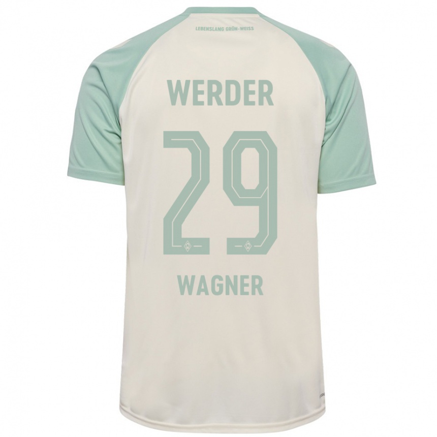 Niño Fútbol Camiseta Paul Wagner #29 Blanquecino Verde Claro 2ª Equipación 2024/25 México