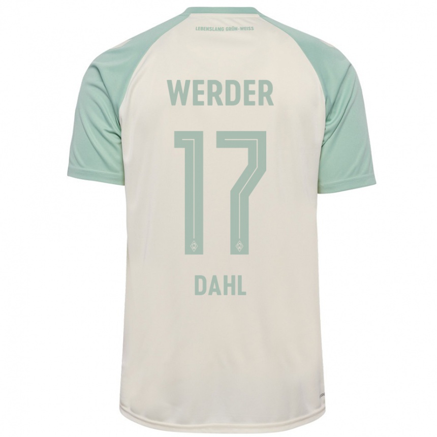 Niño Fútbol Camiseta Amira Dahl #17 Blanquecino Verde Claro 2ª Equipación 2024/25 México