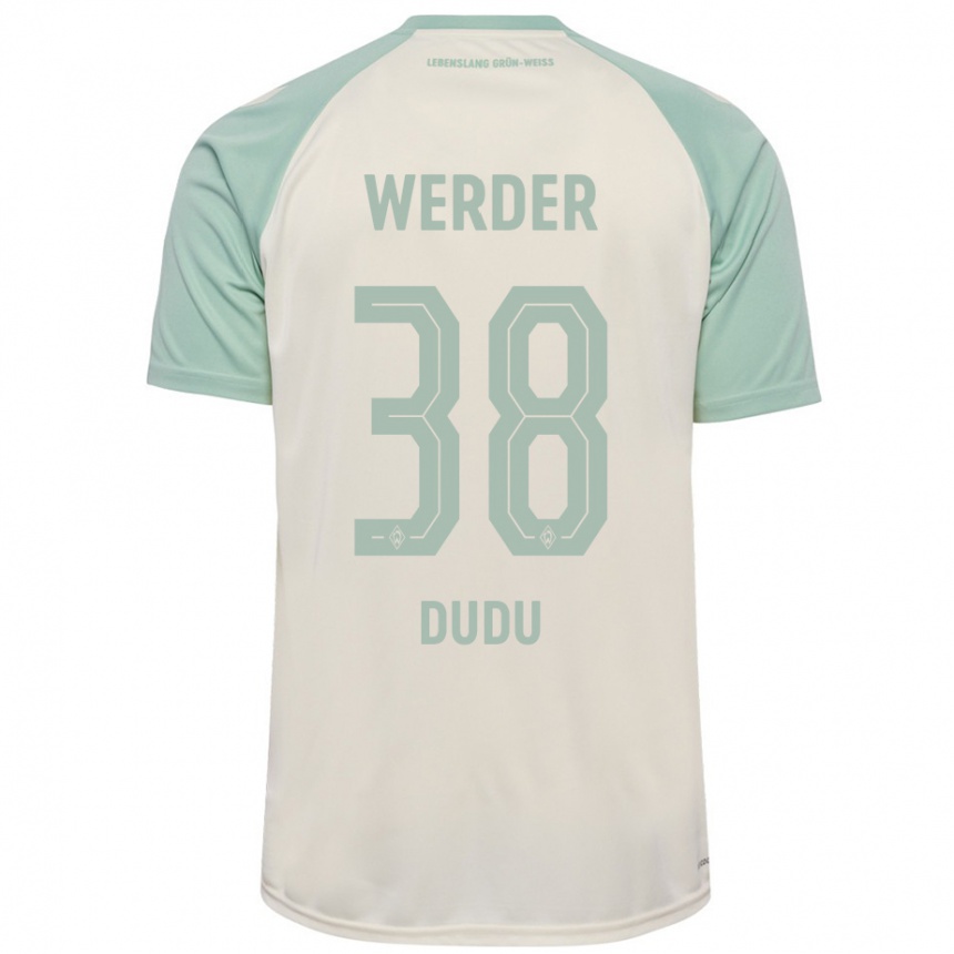 Niño Fútbol Camiseta Dudu #38 Blanquecino Verde Claro 2ª Equipación 2024/25 México