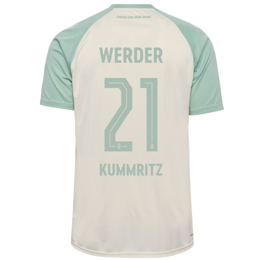 Niño Fútbol Camiseta Liam Kümmritz #21 Blanquecino Verde Claro 2ª Equipación 2024/25 México