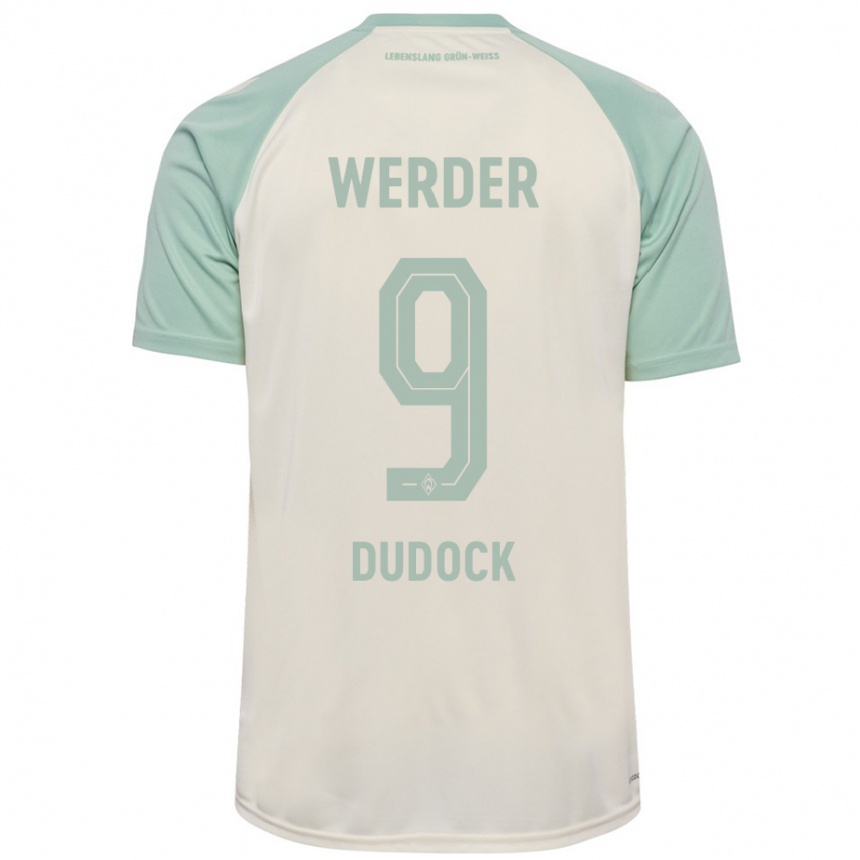 Niño Fútbol Camiseta Joshua Dudock #9 Blanquecino Verde Claro 2ª Equipación 2024/25 México