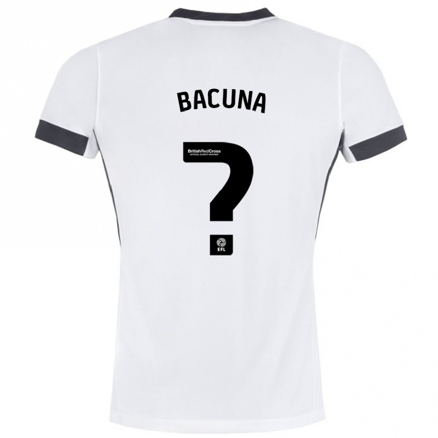 Niño Fútbol Camiseta Juninho Bacuna #0 Blanco Negro 2ª Equipación 2024/25 México