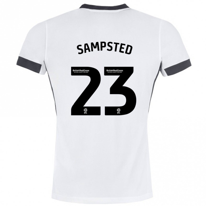 Niño Fútbol Camiseta Alfons Sampsted #23 Blanco Negro 2ª Equipación 2024/25 México