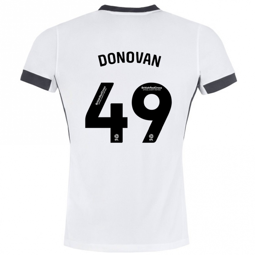 Niño Fútbol Camiseta Romelle Donovan #49 Blanco Negro 2ª Equipación 2024/25 México