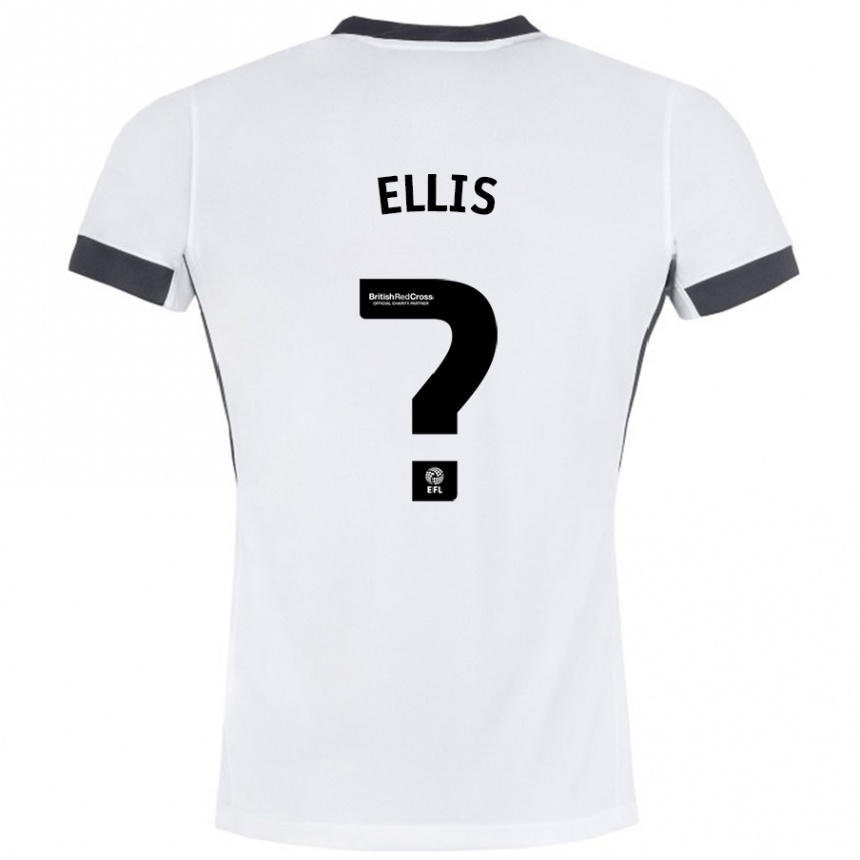 Niño Fútbol Camiseta O'shea Ellis #0 Blanco Negro 2ª Equipación 2024/25 México