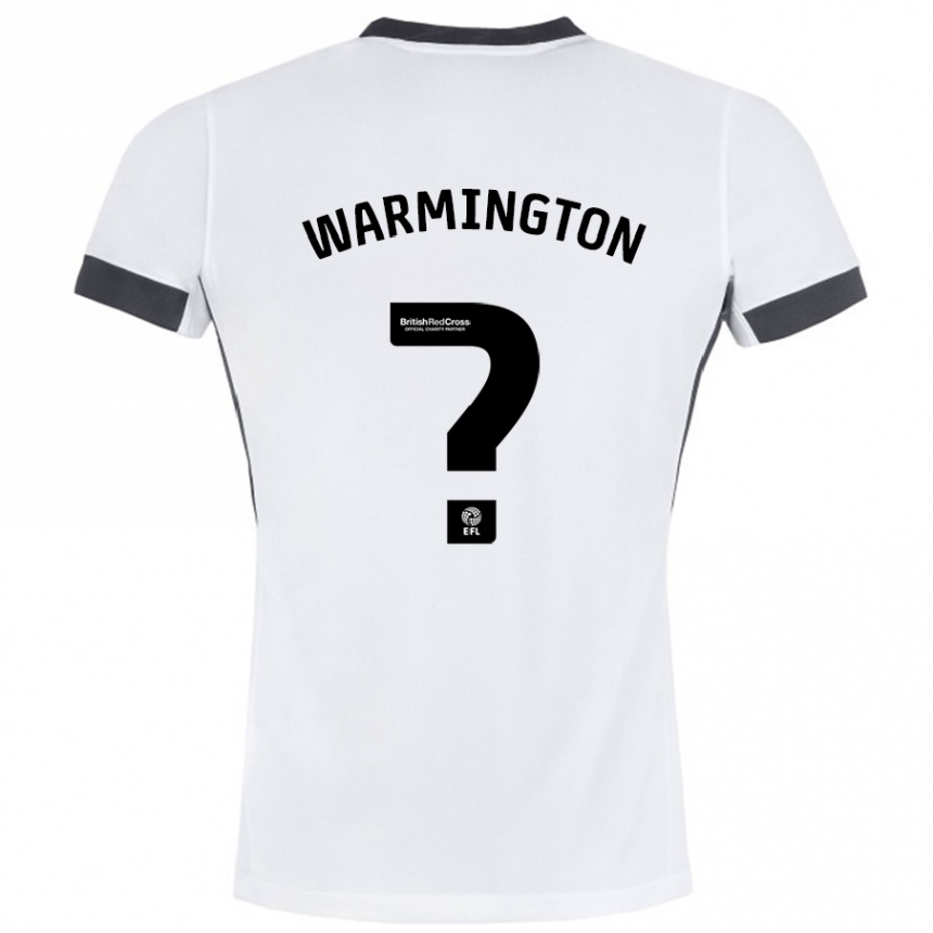 Niño Fútbol Camiseta Tyrese Warmington #0 Blanco Negro 2ª Equipación 2024/25 México