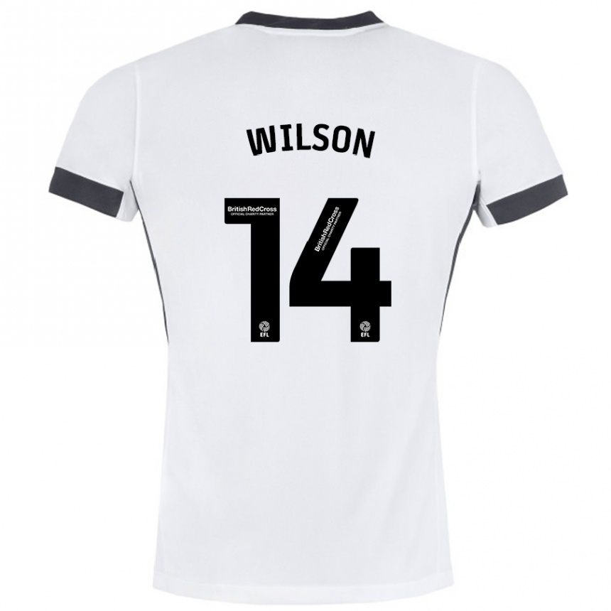 Niño Fútbol Camiseta Siobhan Wilson #14 Blanco Negro 2ª Equipación 2024/25 México