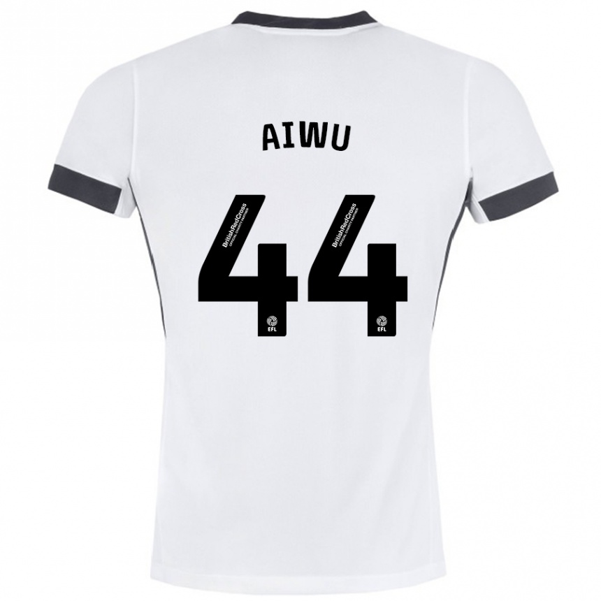 Niño Fútbol Camiseta Emanuel Aiwu #44 Blanco Negro 2ª Equipación 2024/25 México