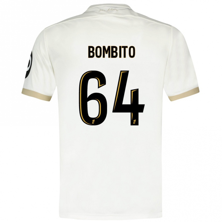 Niño Fútbol Camiseta Moïse Bombito #64 Blanco Dorado 2ª Equipación 2024/25 México