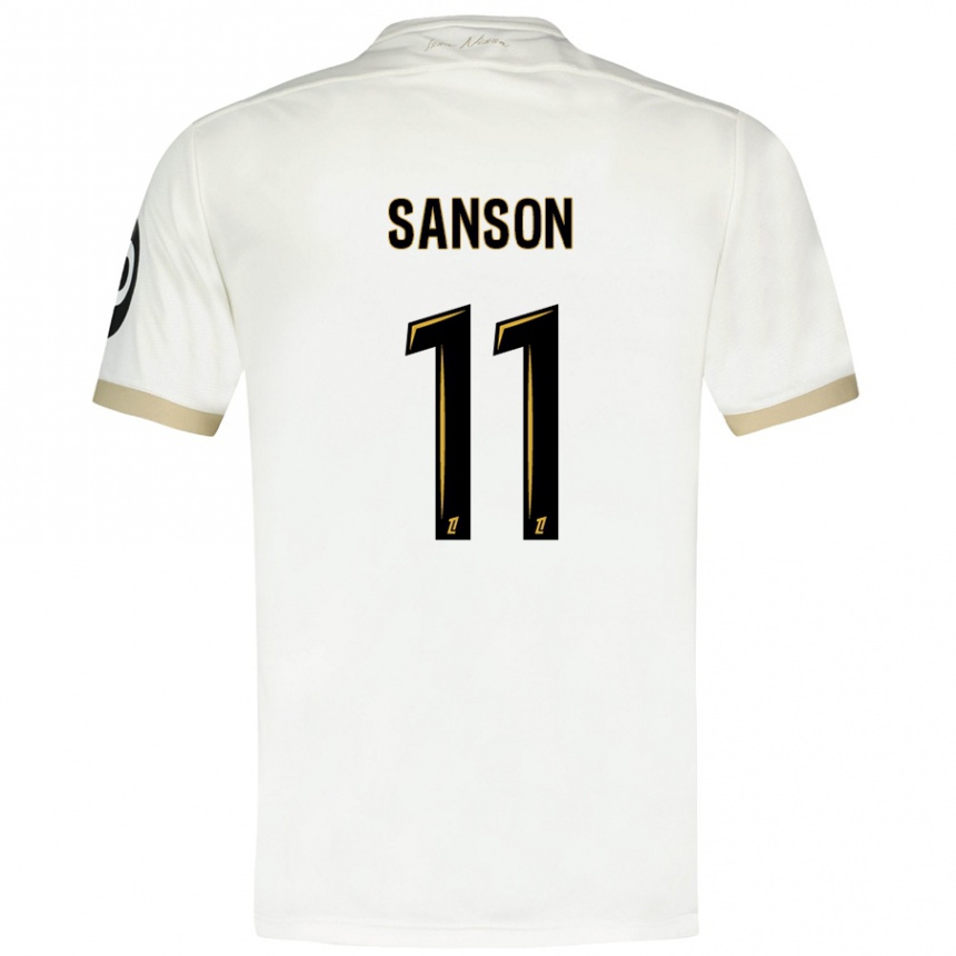 Niño Fútbol Camiseta Morgan Sanson #11 Blanco Dorado 2ª Equipación 2024/25 México