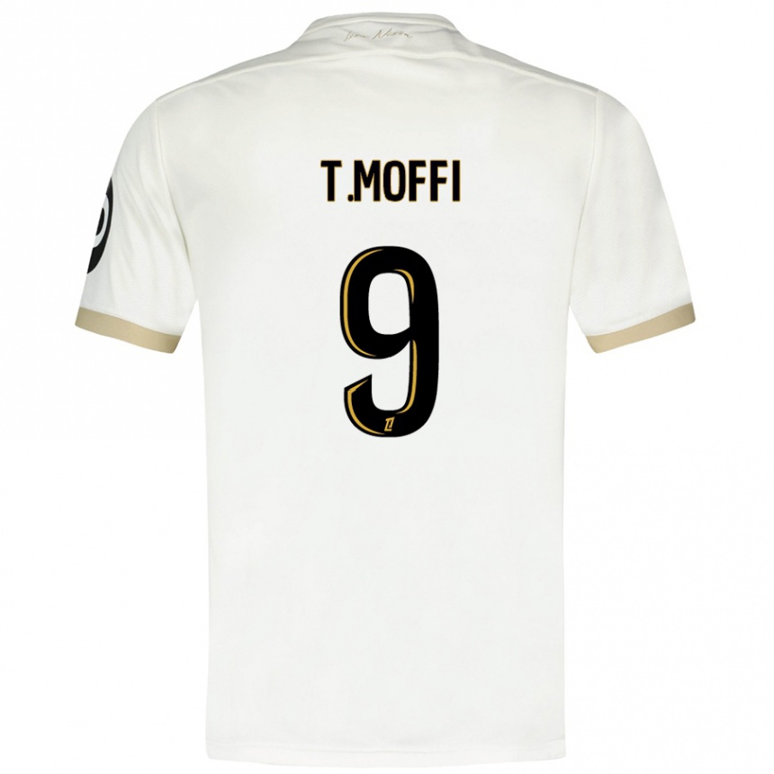 Niño Fútbol Camiseta Terem Moffi #9 Blanco Dorado 2ª Equipación 2024/25 México