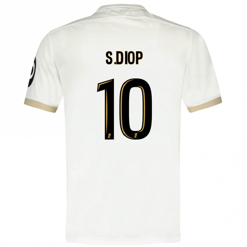 Niño Fútbol Camiseta Sofiane Diop #10 Blanco Dorado 2ª Equipación 2024/25 México