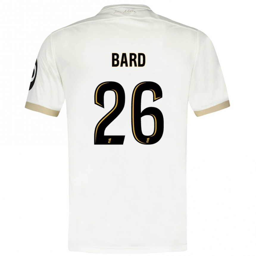 Niño Fútbol Camiseta Melvin Bard #26 Blanco Dorado 2ª Equipación 2024/25 México