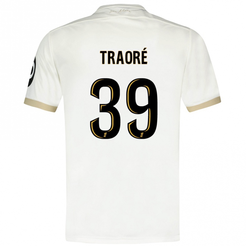 Niño Fútbol Camiseta Daouda Traoré #39 Blanco Dorado 2ª Equipación 2024/25 México