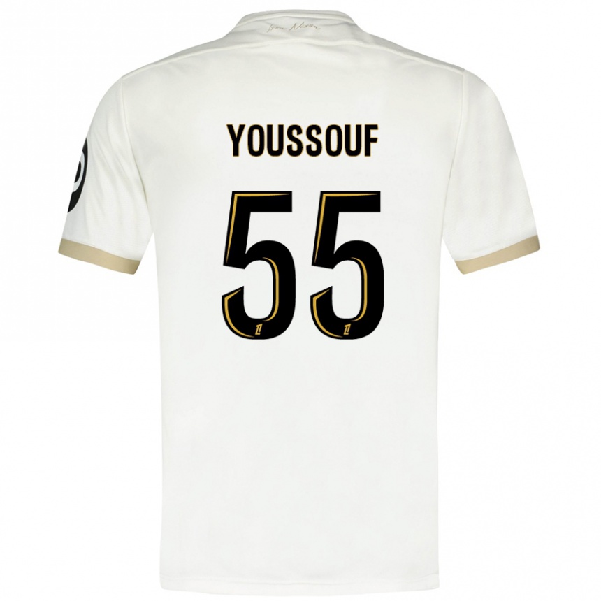 Niño Fútbol Camiseta Youssouf Ndayishimiye #55 Blanco Dorado 2ª Equipación 2024/25 México