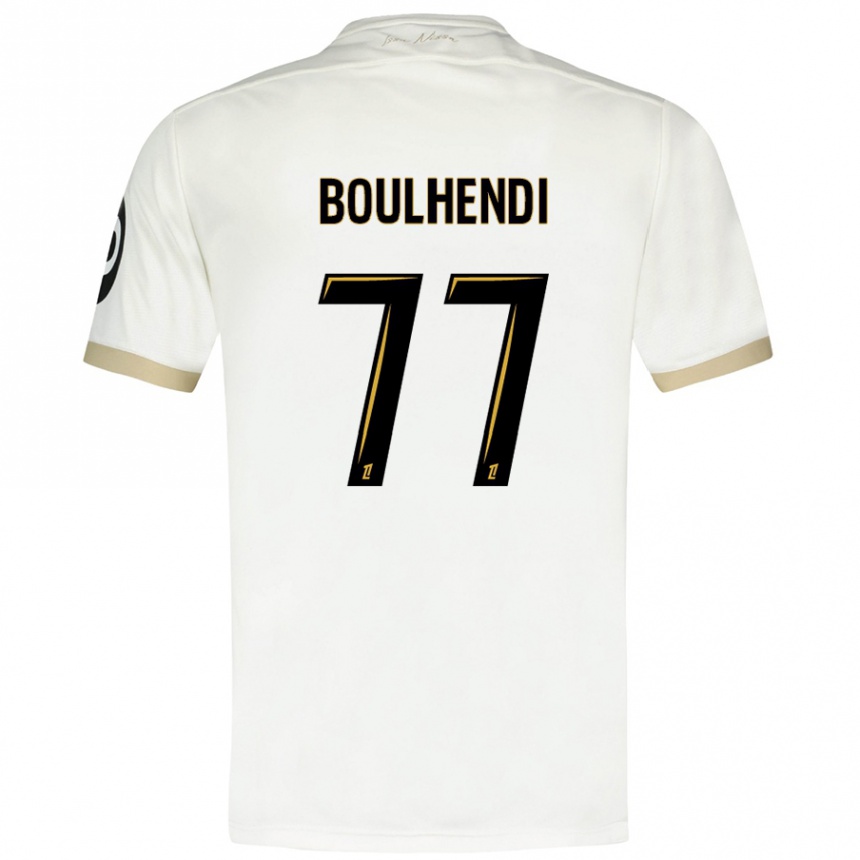 Niño Fútbol Camiseta Teddy Boulhendi #77 Blanco Dorado 2ª Equipación 2024/25 México