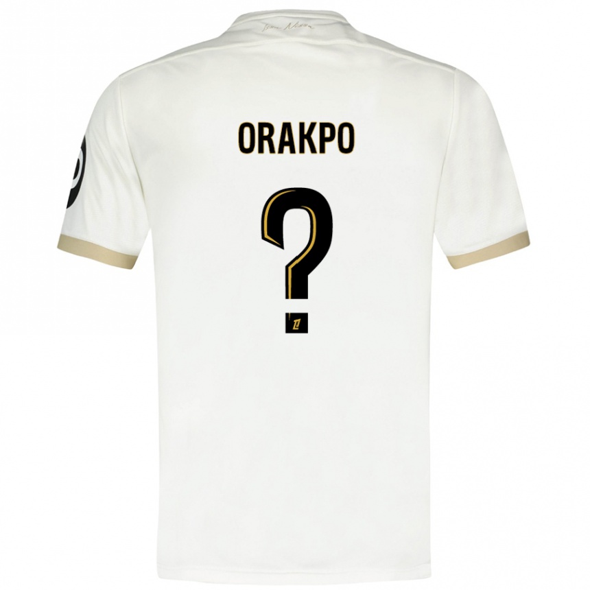 Niño Fútbol Camiseta Victor Orakpo #0 Blanco Dorado 2ª Equipación 2024/25 México