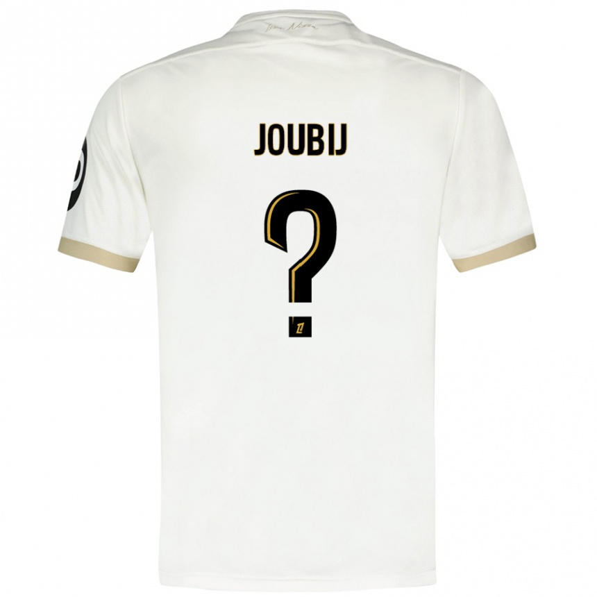 Niño Fútbol Camiseta Neil Joubij #0 Blanco Dorado 2ª Equipación 2024/25 México