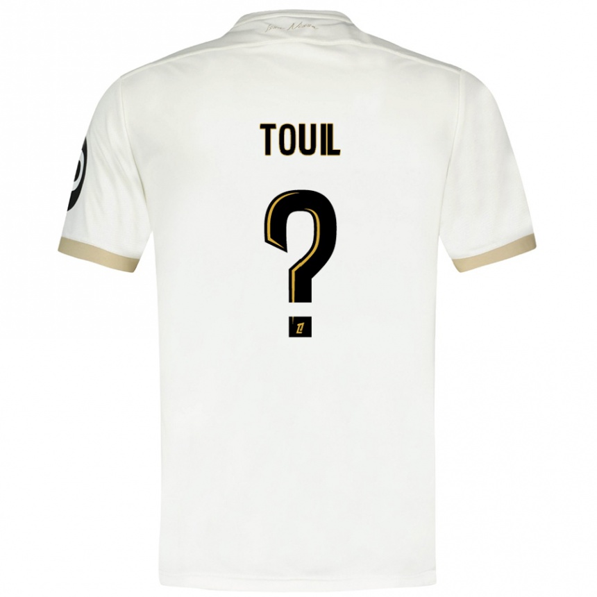 Niño Fútbol Camiseta Yanis Touil #0 Blanco Dorado 2ª Equipación 2024/25 México