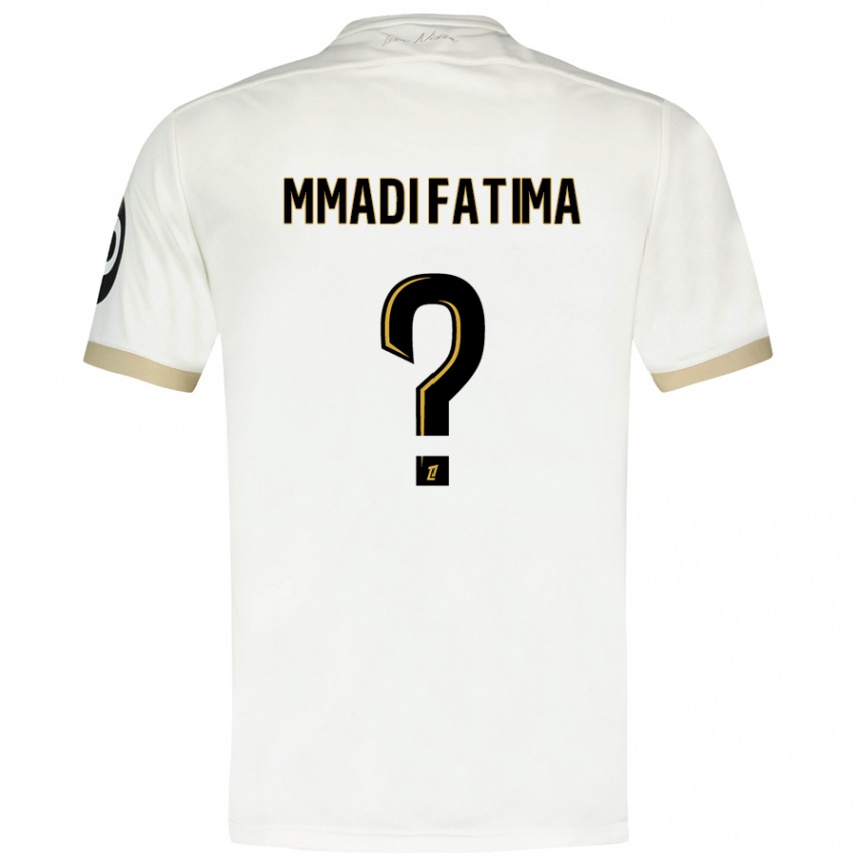 Niño Fútbol Camiseta Ismael Mmadi Fatima #0 Blanco Dorado 2ª Equipación 2024/25 México