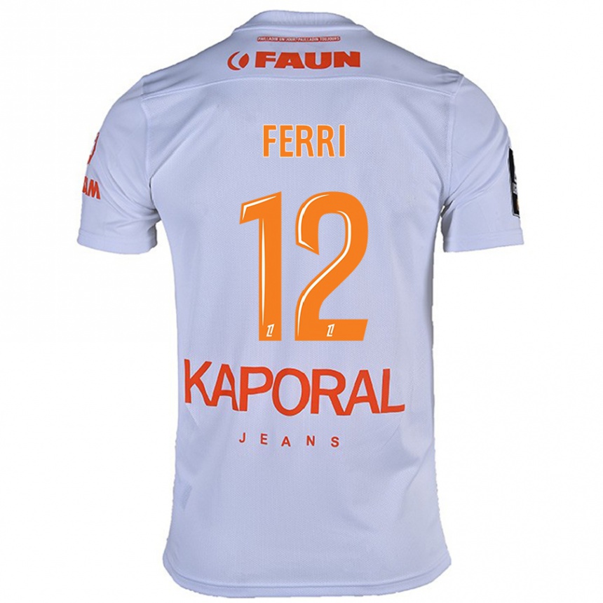 Niño Fútbol Camiseta Jordan Ferri #12 Blanco 2ª Equipación 2024/25 México