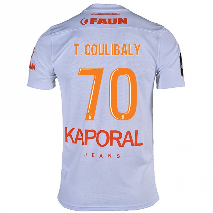 Niño Fútbol Camiseta Tanguy Coulibaly #70 Blanco 2ª Equipación 2024/25 México