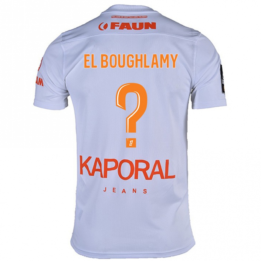 Niño Fútbol Camiseta Adam El Boughlamy #0 Blanco 2ª Equipación 2024/25 México